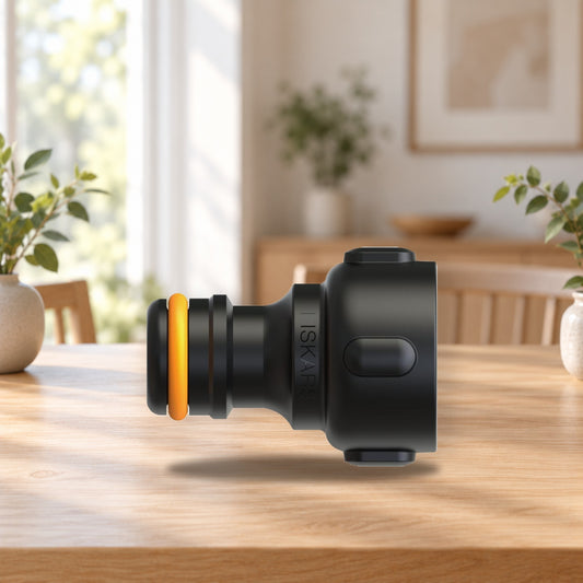 Faucet Connector 21mm LB Fiskars Solid – product photo on a table