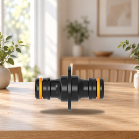 Fiskars Comfort Extension Connector for Garden Tools – product photo on a table