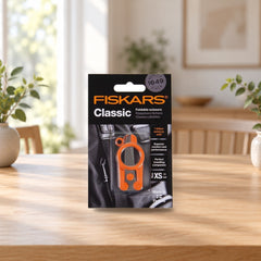 Fiskars Classic Folding Scissors 11 cm – product photo on a table