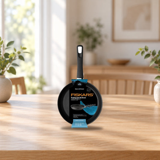 Fiskars 24cm Non-Stick Frying Pan – product photo on a table