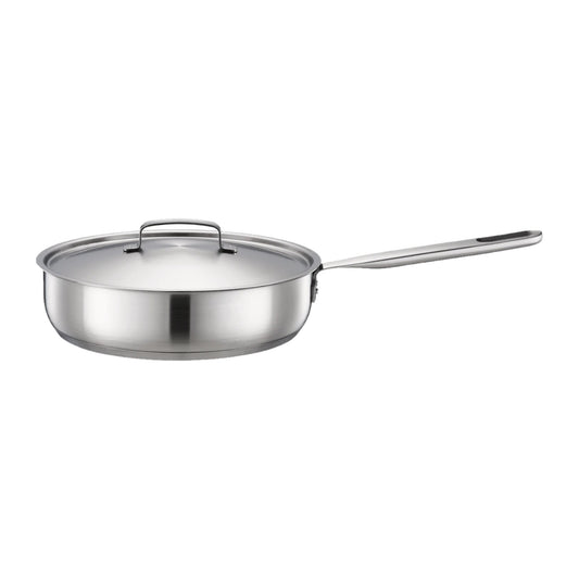 Fiskars All Steel Casserole 26 cm with Lid, 5.0L Capacity – product photo