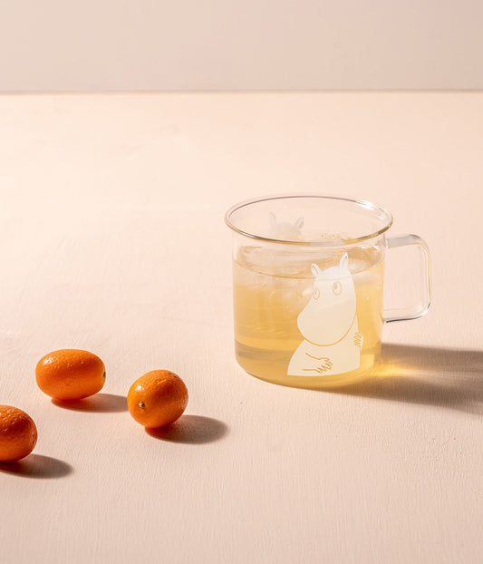 Moomin Glass Mug Moomintroll 3.5 dl Clear – product photo