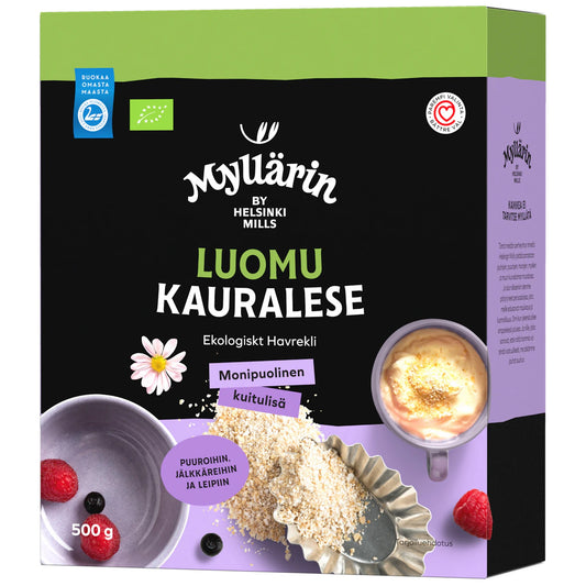 Myllärin Organic Oat Bran 500g – product photo