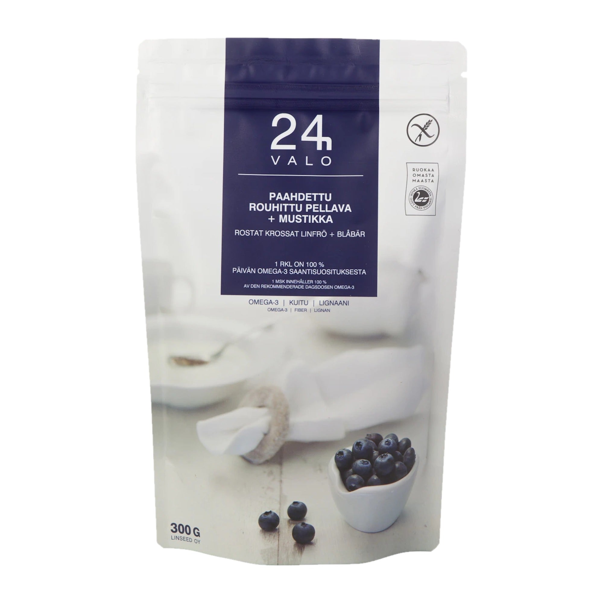 Roasted Ground Flaxseed & Blueberry 300g – product photo