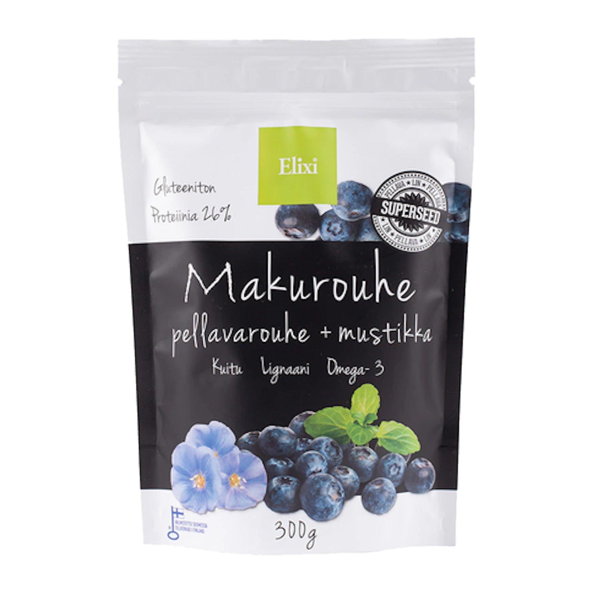 Flavored Ground Flaxseed with Blueberry 300g – product photo