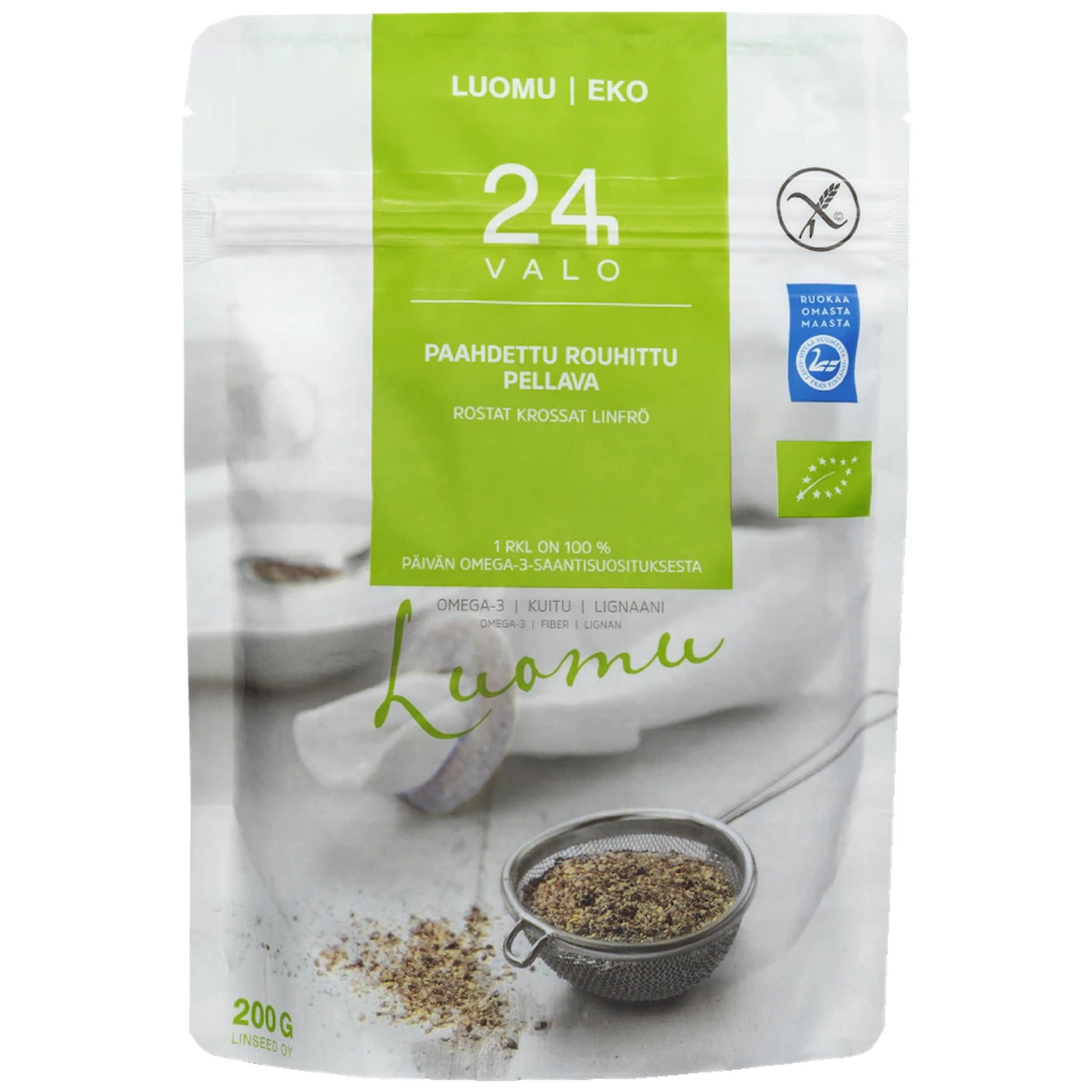Organic Roasted Ground Flaxseed 200g – product photo