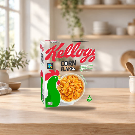Kellogg's Corn Flakes 375g – product photo on a table