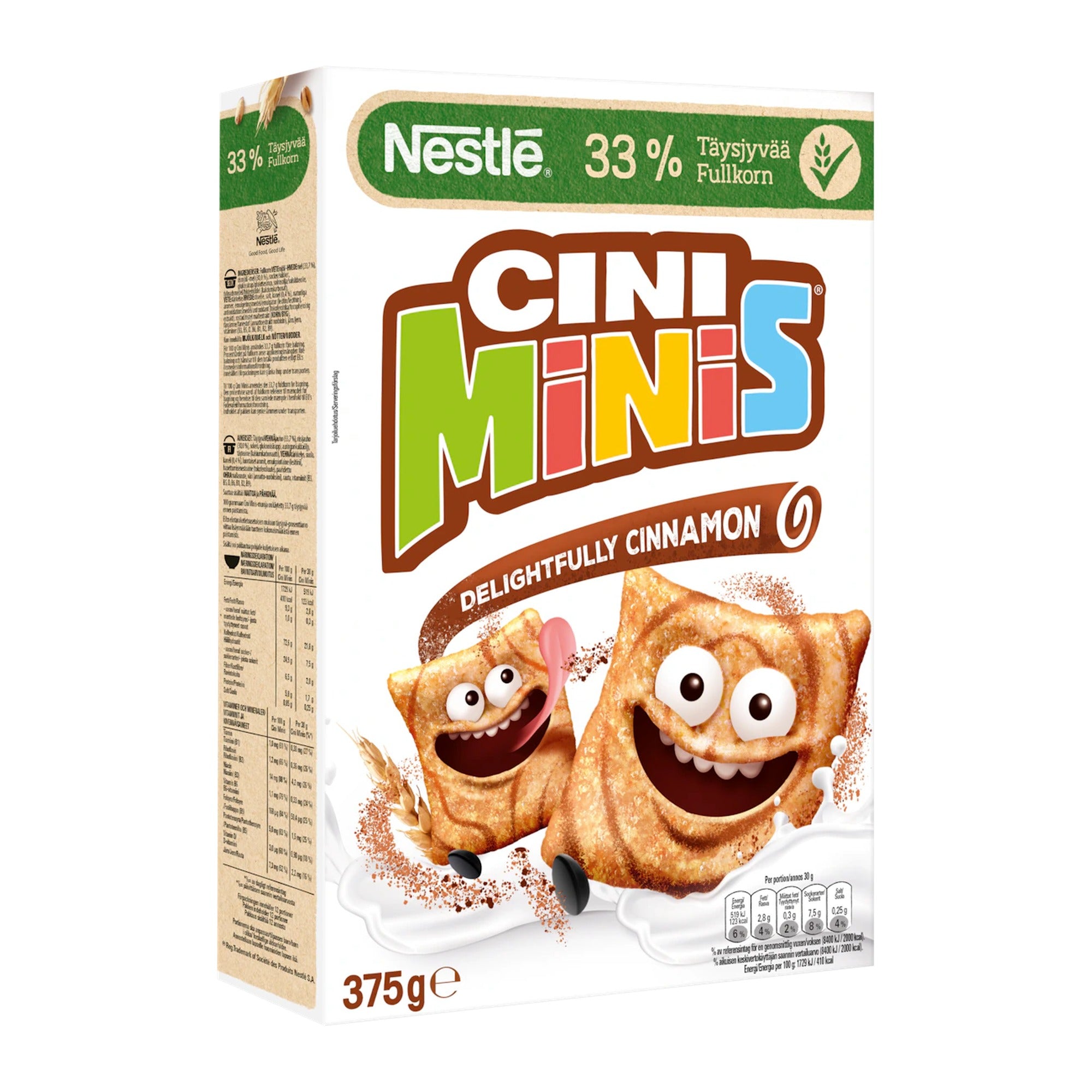Nestlé CINI MINIS Cinnamon Cereal 375g Whole Grain – product photo