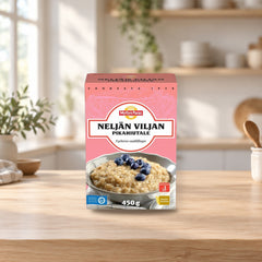 Myllyn Paras Four Grain Flakes 450g – product photo on a table