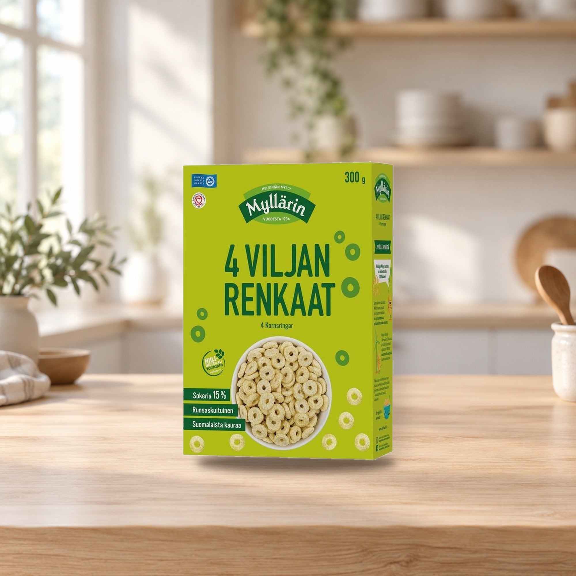 Elovena Cracked Whole-Grain Barley Groats 1 kg – product photo on a table