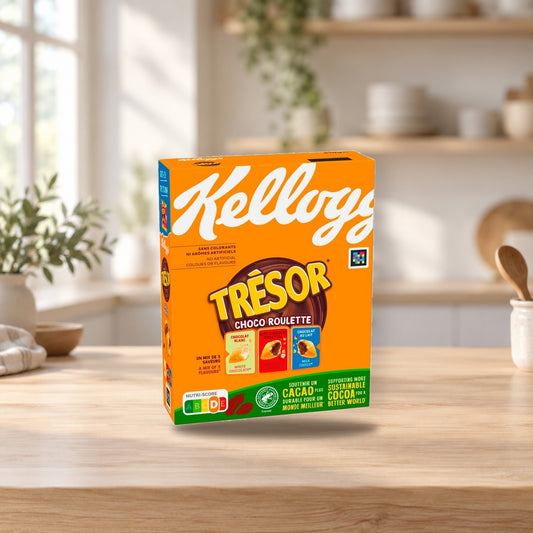 Kellogg's Tresor Choco Roulette 375g Chocolate Treat – product photo on a table