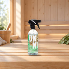 ONNI Sauna cleaning spray 500 ML Eucalyptus – product photo on a table