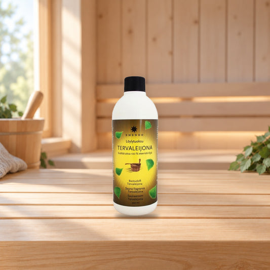 Emendo Tar Lion Sauna Fragrance 500ml – product photo on a table