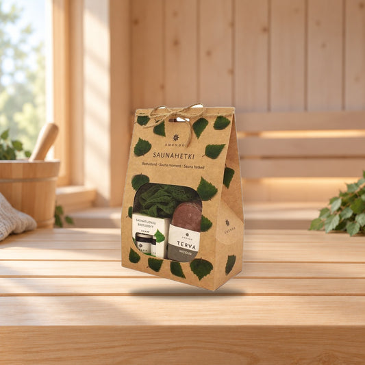 Emendo Sauna Moment Natural Wellness Products – product photo on a table