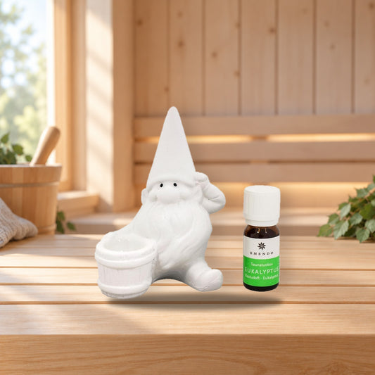 Emendo Sauna Elf Eucalyptus Fragrance 10 ml – product photo on a table