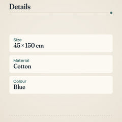 Checkered Blue House Bench Towel – product details