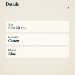 House Sauna Pillow Checkered Blue – product details