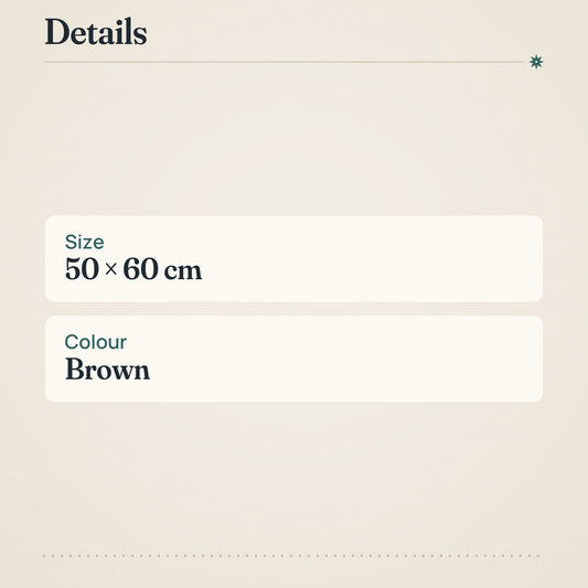 Rento Bench Towel Honeycomb 50x60 cm Brown – product details