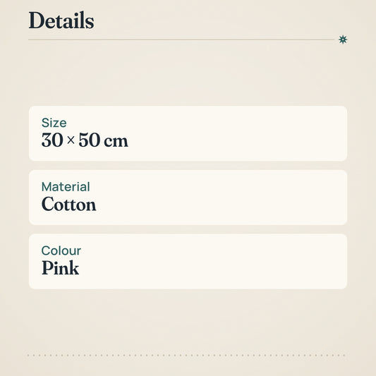 House Hand Towel Leaf 30x50 cm Pink – product details