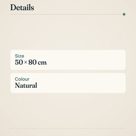 Luhta Home Rouhe Bathroom Mat 50x80 cm Natural White – product details