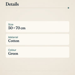 House Hand Towel Leaf 50x70 cm Green Cotton Jacquard – product details
