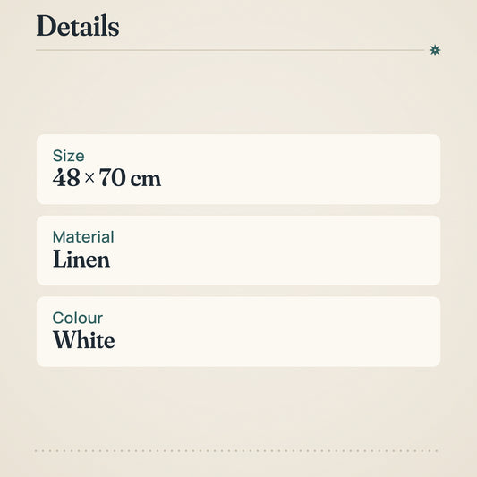 Lapuan Kankurit Kaste Towel 48x70 cm White Linen – product details