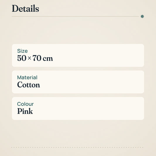 RATIA Forest Berry Hand Towel 50x70 cm Pink Cotton – product details