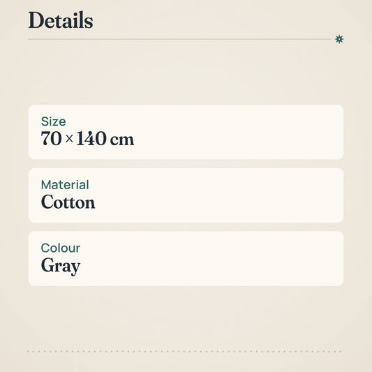 Waffle Bath Towel 70x140 cm Gray – product details