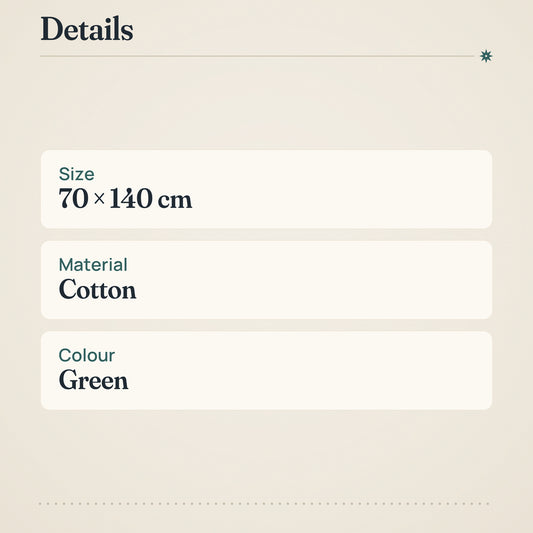 Kyla Green Bath Towel 70x140 cm – product details