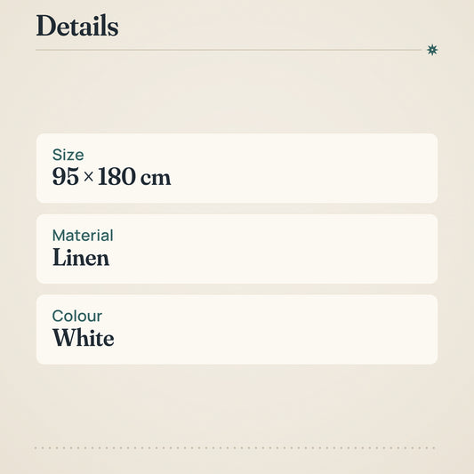 Lapuan Kankurit Kaste Towel 95x180 cm White Linen – product details