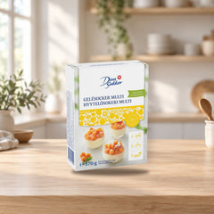 Dansukker Gelatin Sugar Multi 370g – product photo on a table