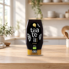Organic Date Syrup 350g – product photo on a table