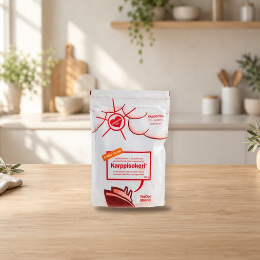 YesDeli Powdered Sweetener with Stevia – product photo on a table