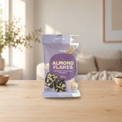 Coop Almond Flakes 80g – product photo on a table