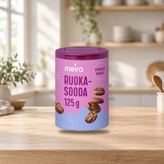 Meira Baking Soda 125g – product photo on a table