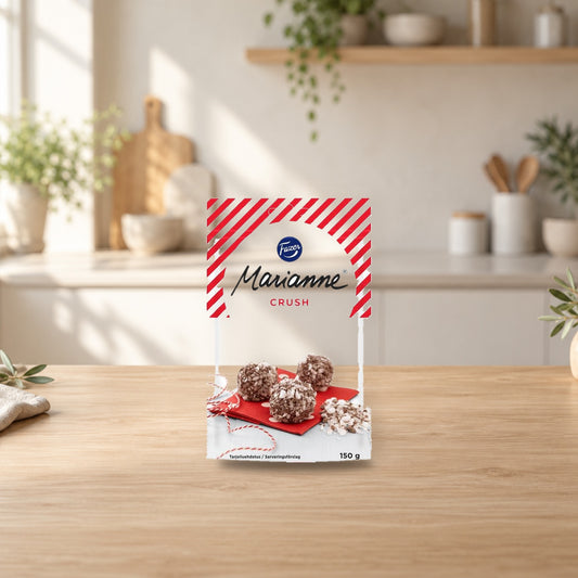 Fazer Marianne Crush Peppermint Chocolate Candy 150g – product photo on a table