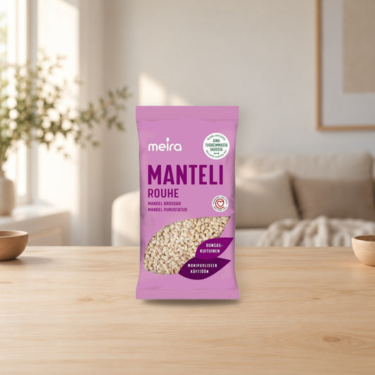 Meira Almond Crumbs 650g – product photo on a table