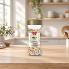 Dr. Oetker Pastel Flirt Sprinkles 50g for Baking Decor – product photo on a table