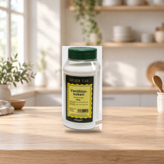 Golden Star Vanillin Sugar 680g – product photo on a table