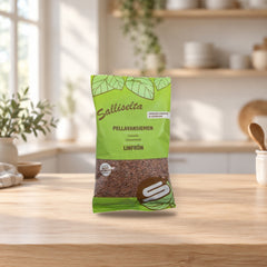 Sallinen Flaxseeds 400 g – product photo on a table