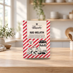 Törsleff's Melatin Red Jam-Making Powder 25g – product photo on a table