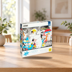 Moomin Puzzle 1000 Pieces Comic Book Cover 1 – product photo on a table