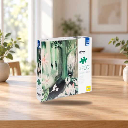 Moomin Puzzle 750 Pieces – product photo on a table