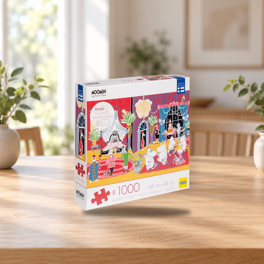 Moomin Puzzle 1000 Pieces Hotel Riviera – product photo on a table