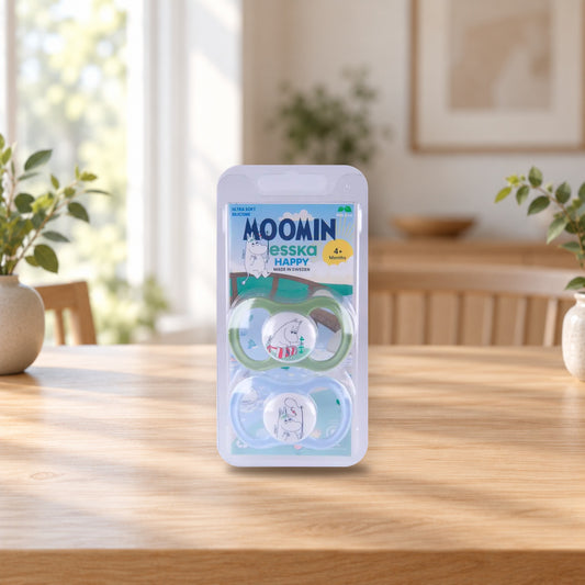 Moomin Pacifier Set 4-36 Months – product photo on a table
