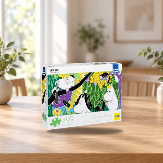 Moomin Puzzle 99 Pieces By the Pond – product photo on a table