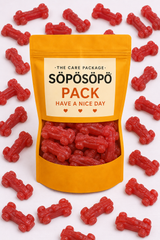 SÖPÖSÖPÖ Scandinavian Treat Pack – Toms Grand Prix Raspberry Wine Gum Cars – 150g Nordic Candy Bag – Classic Car-Shaped Raspberry Wine Gums – Made in Finland soposopo Pack