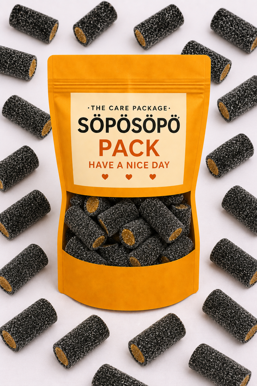SÖPÖSÖPÖ Scandinavian Treat Pack – Makulaku Toffee Salmiak Filled Licorice – 150g Nordic Candy Bag – Finnish Soft Salty Licorice with Toffee – Made in Finland soposopo Pack