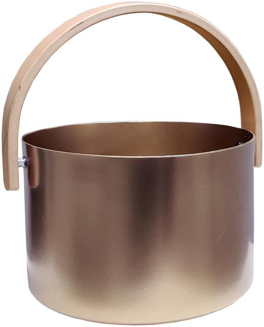 Saunia aluminum sauna bucket golden sand 6L | Soposopo