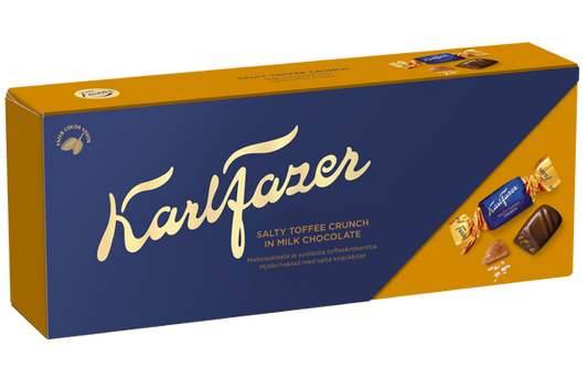 Fazer Karl Fazer Tuzlu Toffee Crunch çikolata 1 Kutu 250g